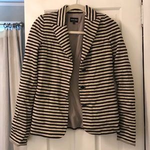 Giorgio Armani Navy and White Striped Jacket